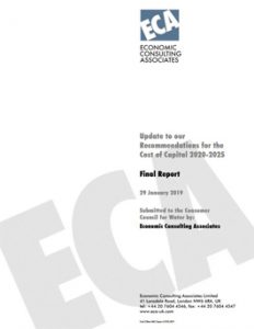 ECA report cover for Cost of Capital WACC