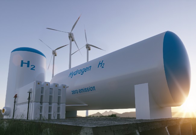 Hydrogen wind turbines zero emission